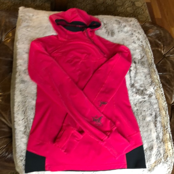 lululemon athletica Tops - Lululemon Size 8 Bold Pink Run Hoodie.